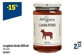Makro Langbein fonds lam aanbieding