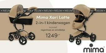 Baby & Tiener Mima xari latte 2-in-1 kinderwagen aanbieding