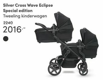 Baby & Tiener Silver cross wave eclipse special edition tweeling kinderwagen aanbieding