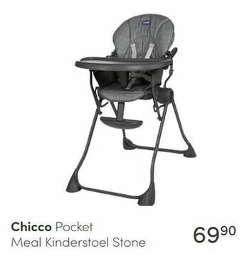 Baby & Tiener Chicco pocket meal kinderstoel stone aanbieding