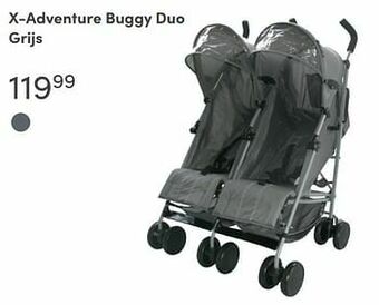 Baby & Tiener X-adventure buggy duo grijs aanbieding