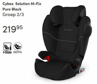 Baby & Tiener Cybex solution m-fix pure black aanbieding