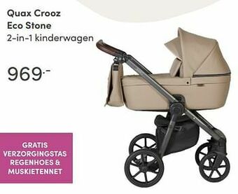Baby & Tiener Quax crooz eco stone 2-in-1 kinderwagen aanbieding