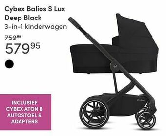 Baby & Tiener Cybex balios s lux deep black 3-in-1 kinderwagen aanbieding