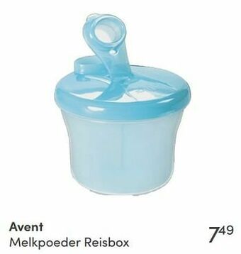 Baby & Tiener Avent melkpoeder reisbox aanbieding