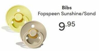 Baby & Tiener Bibs fopspeen sunshine-sand aanbieding