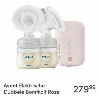 Baby & Tiener Avent elektrische dubbele borstkolf roze aanbieding