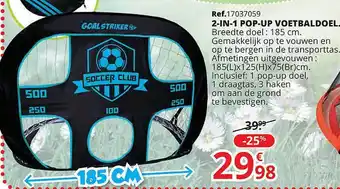 2 In 1 Pop-up Voetbaldoel