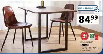 Lidl Livarno Living Eettafel aanbieding