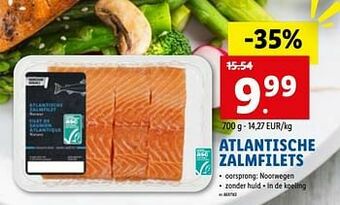 Lidl Atlantische zalmfilets aanbieding