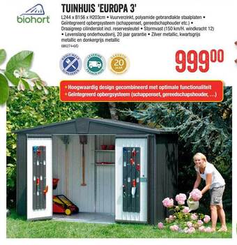 HandyHome Tuinhuis Europa 3 aanbieding