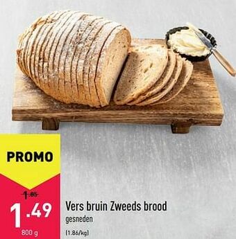 ALDI Vers bruin zweeds brood aanbieding