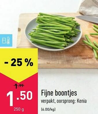 ALDI Fijne boontjes aanbieding