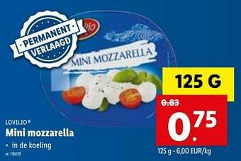 Lidl Mini mozzarella aanbieding