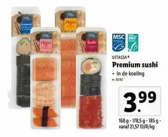 Lidl Premium sushi aanbieding