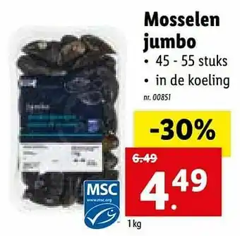 Lidl Mosselen jumbo aanbieding