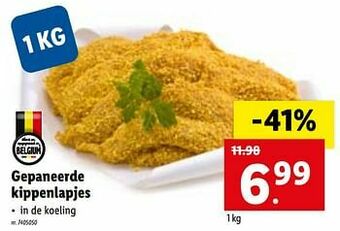 Lidl Gepaneerde kippenlapjes aanbieding