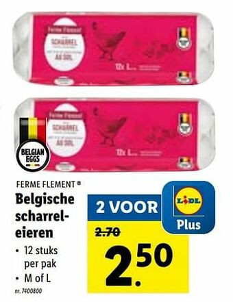 Lidl Belgische scharreleieren aanbieding