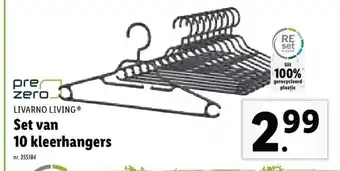 Lidl Livarno Living Set van 10 kleerhangers aanbieding