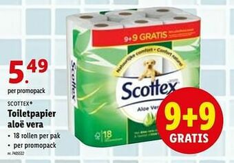 Lidl Toiletpapier aloë vera aanbieding
