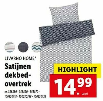 Satijnen dekbedovertrek