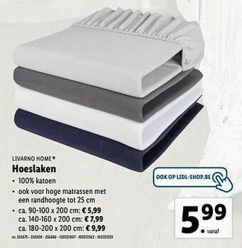 Lidl Hoeslaken aanbieding
