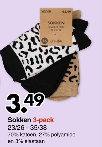 Wibra Sokken aanbieding