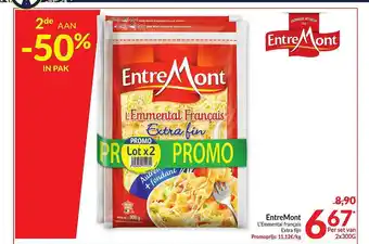 Intermarché Entremont L'emmental Francais aanbieding