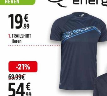 Intersport Energetics trailshirt heren aanbieding