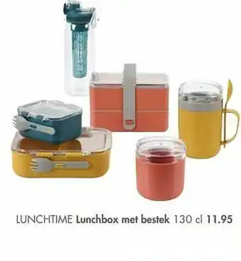 Casa Lunchtime lunchbox met bestek aanbieding