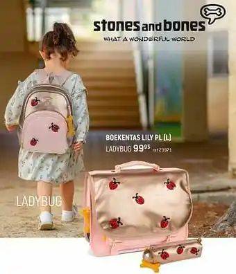 Boekentas lily pl l ladybug