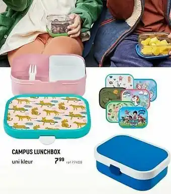 Campus lunchbox uni kleur