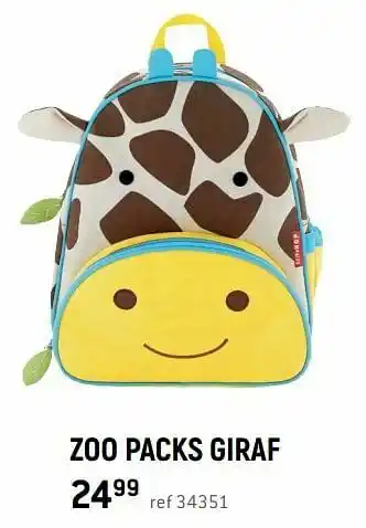 Zoo packs giraf