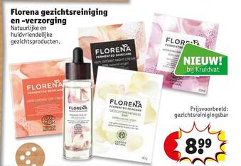 Kruidvat Florena Gezichtsreiniging En -verzorging aanbieding