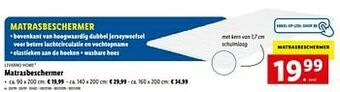 Lidl Matrasbeschermer aanbieding