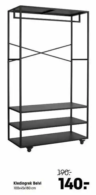 Kwantum Kledingrek belvi aanbieding