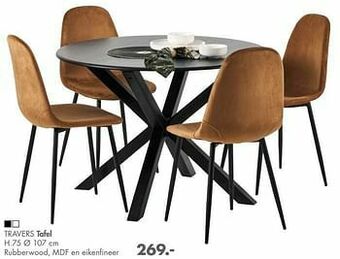 Casa Travers tafel aanbieding