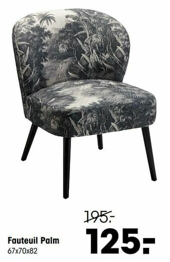 Kwantum Fauteuil palm aanbieding