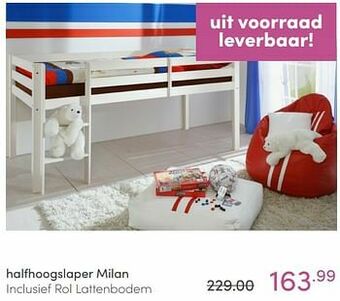Baby & Tiener Halfhoogslaper milan aanbieding