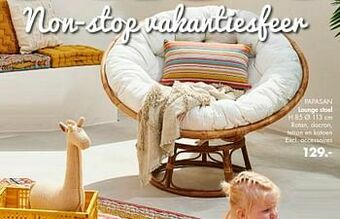 Casa Papasan lounge stoel aanbieding