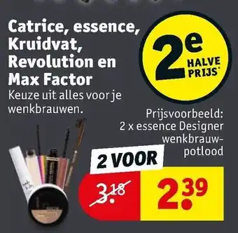 Kruidvat Catrice, essence, Kruidvat, Revolution en Max Factor aanbieding