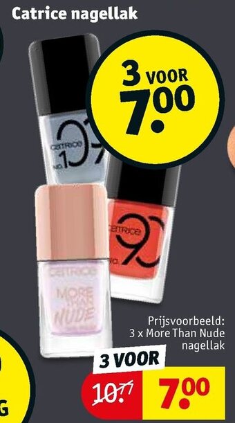 Kruidvat Catrice nagellak aanbieding