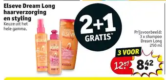 Kruidvat Elseve Dream Long haarverzorging en styling aanbieding
