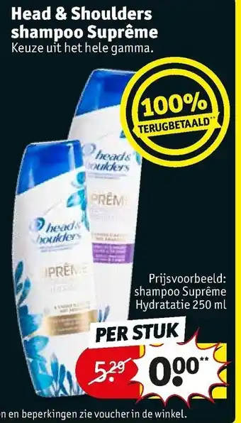 Kruidvat Head & Shoulders shampoo Suprême aanbieding