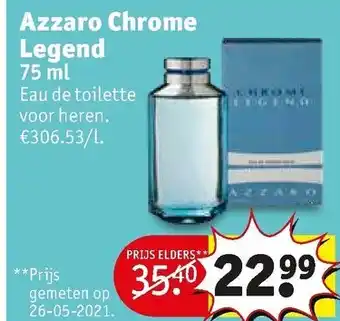 Kruidvat Azzaro Chrome Legend 75ml aanbieding
