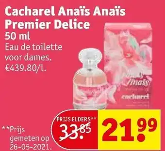 Kruidvat Cacharel Anais Anais Anais Premier Delice 50ml aanbieding