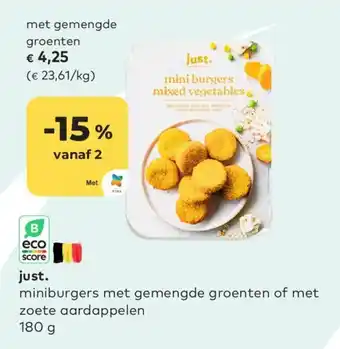Bio Planet Just. gemengde groenten 180 g aanbieding