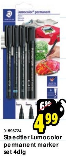 Staedtler lumocolor permanent marker set 4dlg