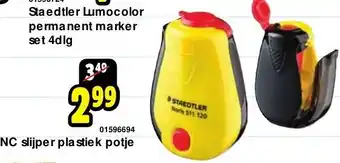 NC slijper plastiek potje