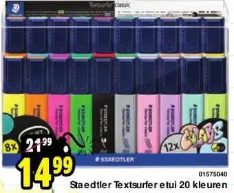 ToyChamp staedtler textsurfer etui 20 kleuren aanbieding